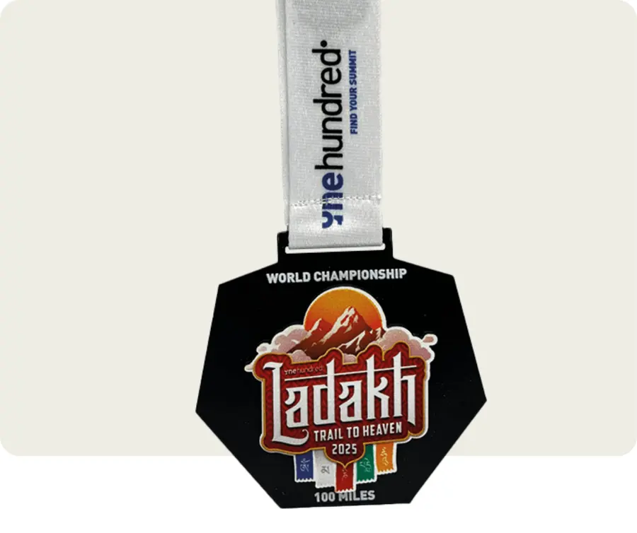 Medalha TMP202: Metal 2mm com impressão + madeira 3mm com impressão