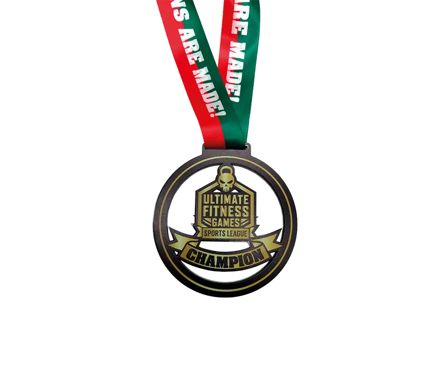 Medalha TMP302: Acrilico preto 5mm com impressão
