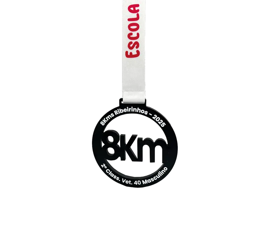Medalha TMP303: Metal 4mm com impressão
