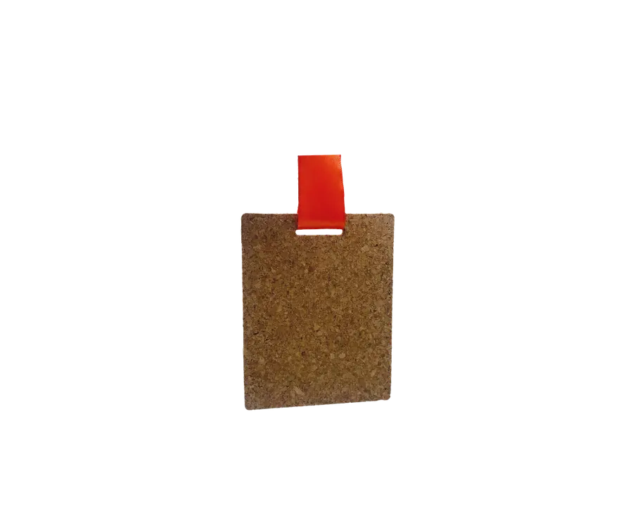 Medalha TMS101: Cortiça 5mm c/ gravação a laser