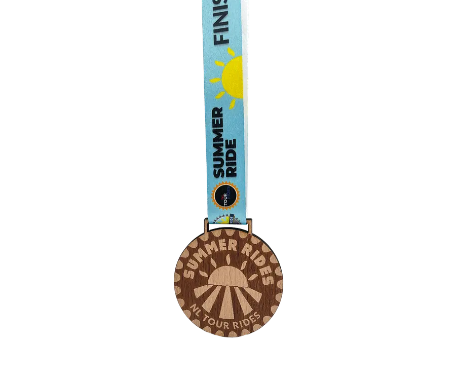 Medalha TMS103: Madeira 5mm c/ gravação a laser
