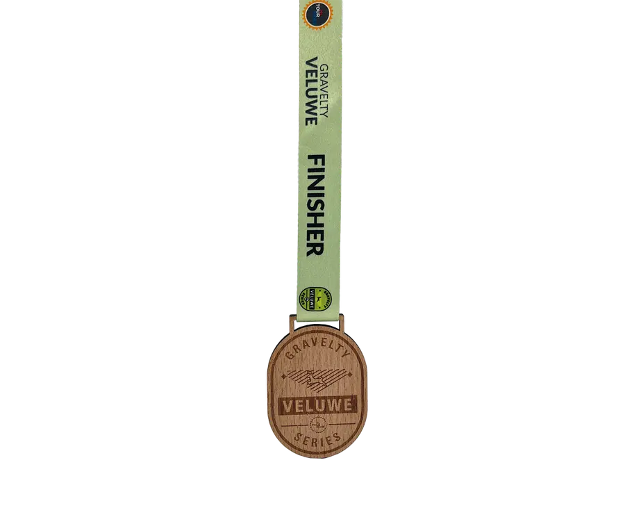 Medalha TMS106: Madeira 5mm c/ gravação a laser