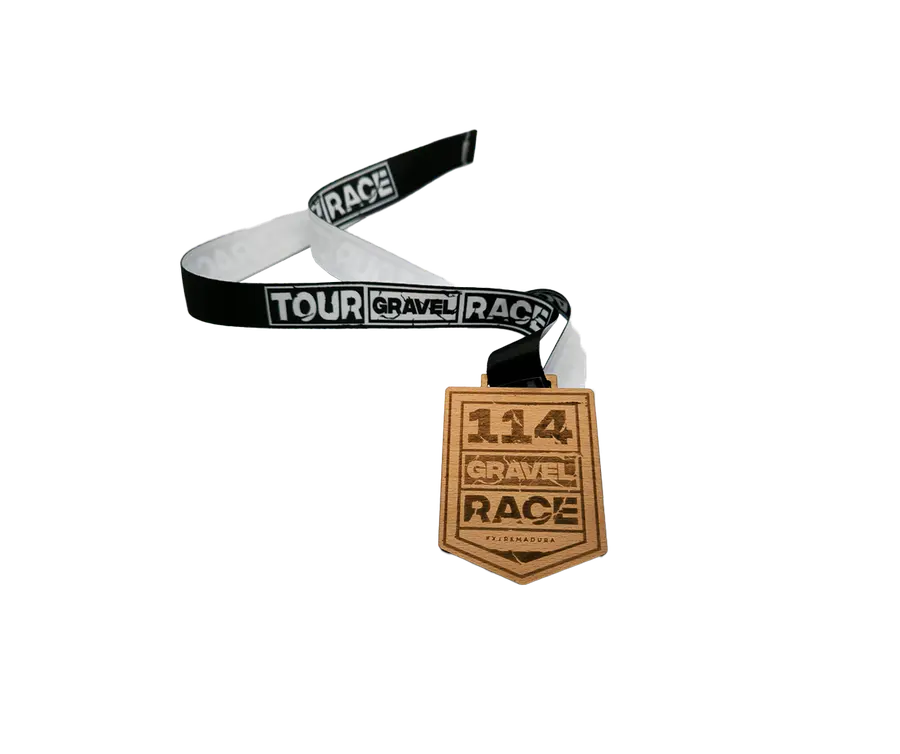 Medalha TMS110: Madeira 5mm c/ gravação a laser