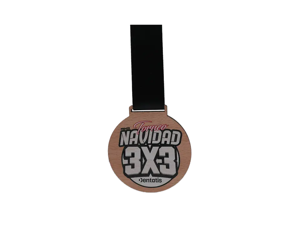 Medalha TMS200: Madeira 5mm c/ impressão