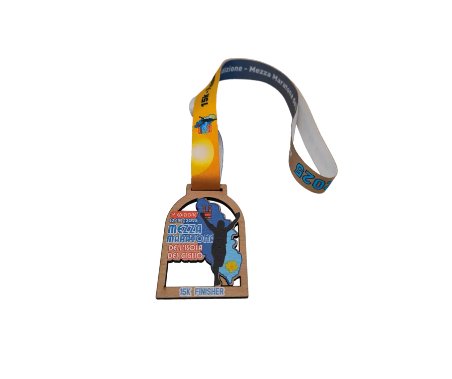 Medalha TMS204: Madeira 5mm c/ impressão