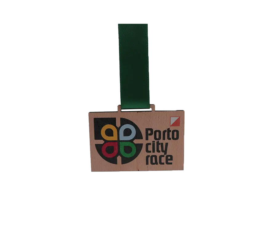 Medalha TMS207: Madeira 5mm c/ impressão