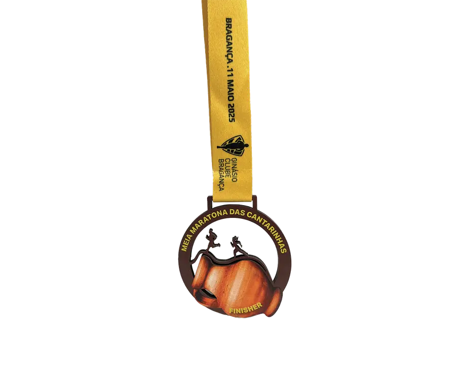 Medalha TMS215: Madeira 5mm c/ impressão