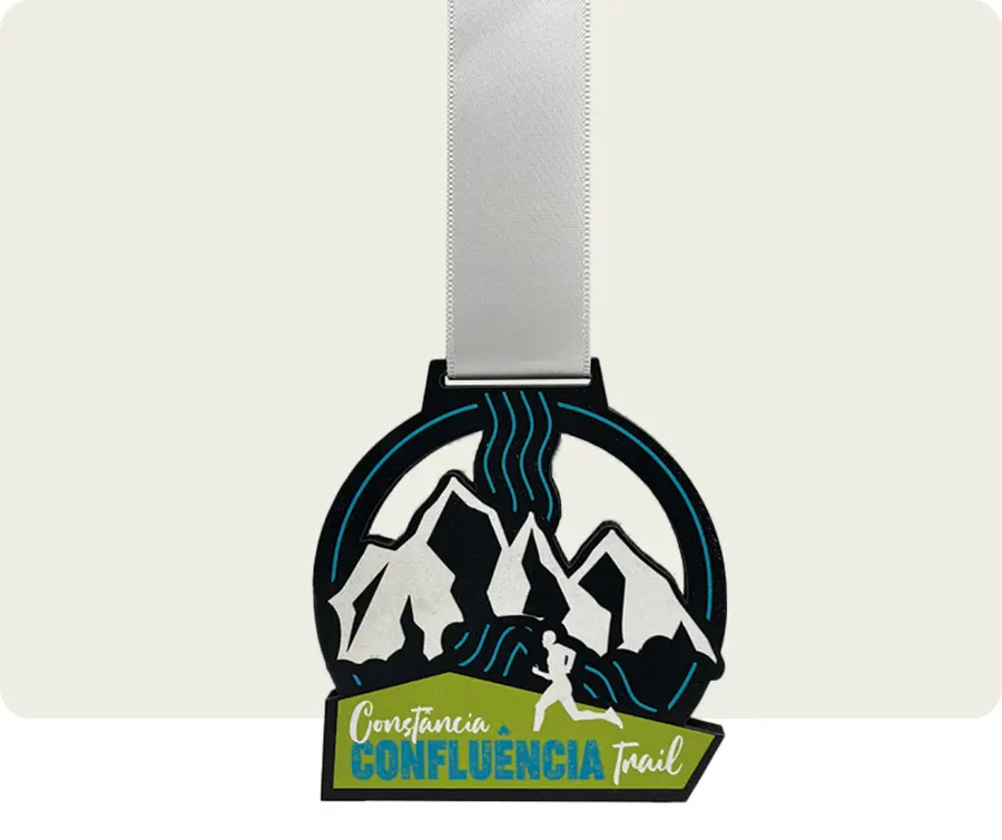 Medalha TMS217: Madeira 5mm c/ impressão
