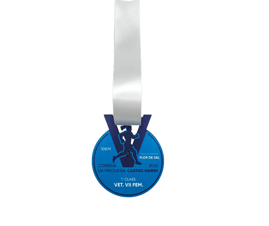 Medalha TMS220: Madeira 5mm c/ impressão