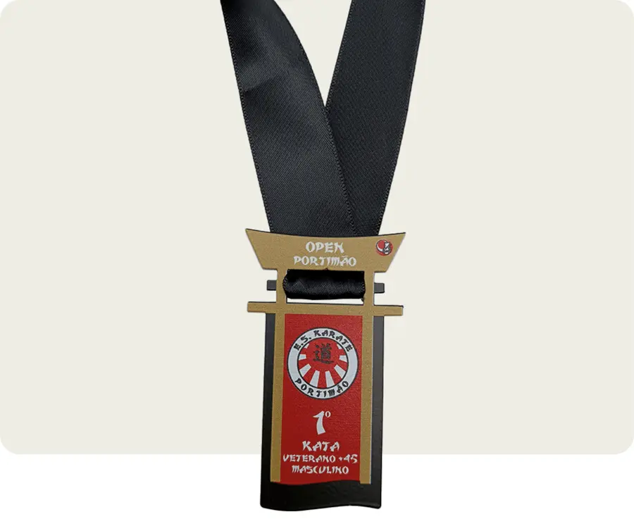 Medalha TMS308: Metal 2mm c/ impressão