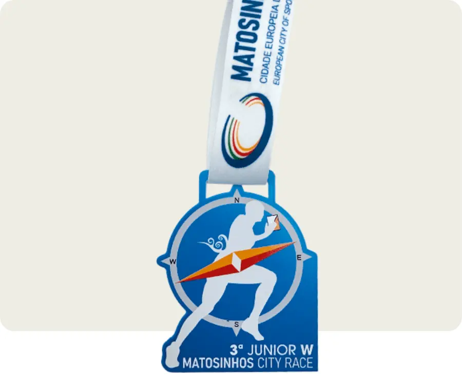 Medalha TMS311: Metal 2mm c/ impressão