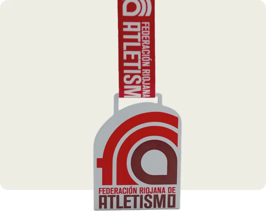 Medalha TMS403: Acrilico cristal 5mm c/ impressão