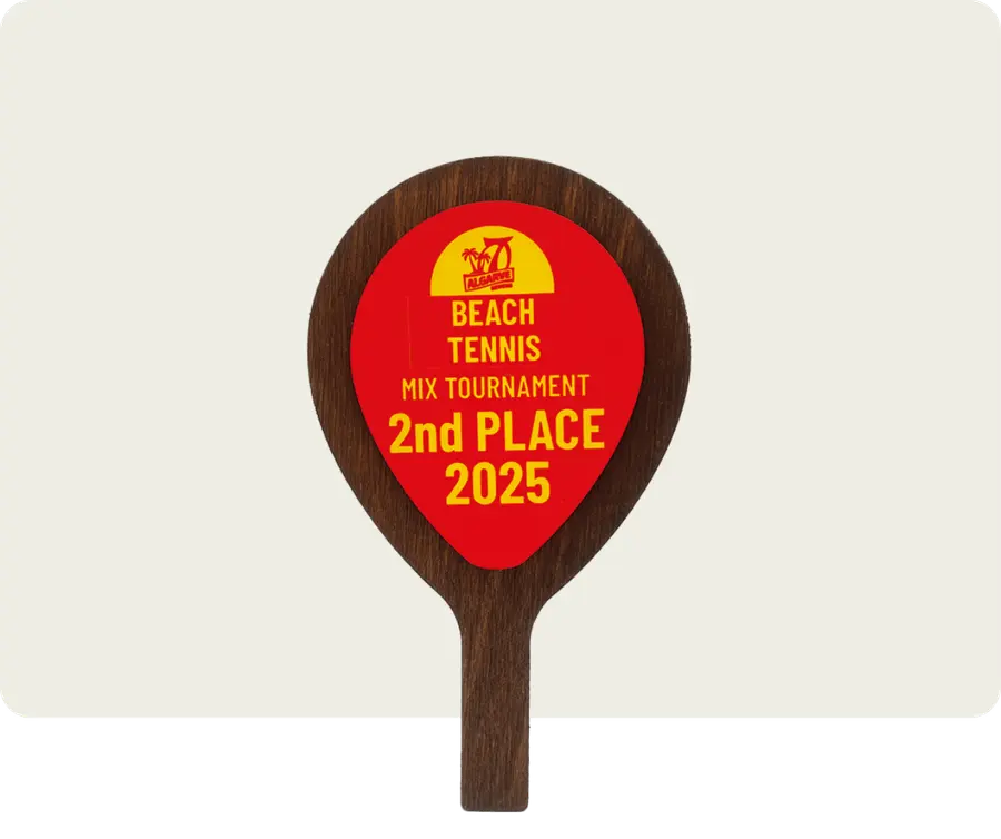 Troféu TTP113: Madeira com velatura 20mm + madeira 3mm com impressão